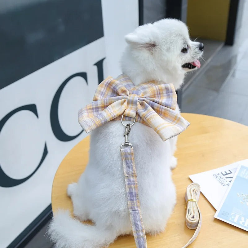 Aurélien Harnais – Stylish Dog Harness with Bow
