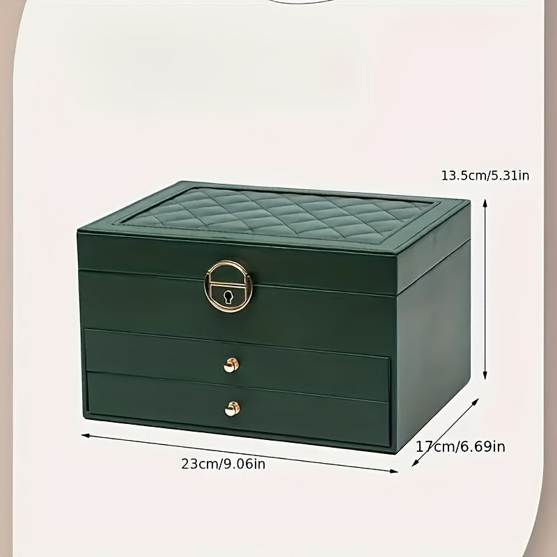 Elegance - Luxury Jewelry Organizer with High-Quality Leather