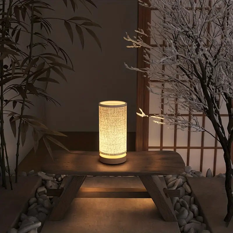 LinoGlow - Atmospheric Linen Night Lamp for Bedroom