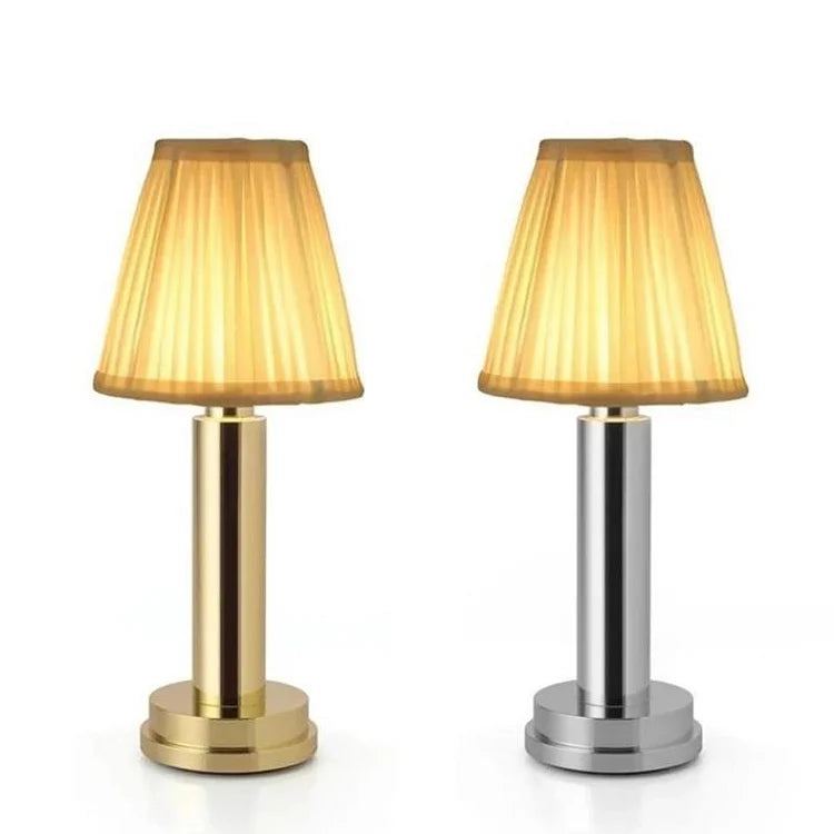 LuxeSilk Wireless Table Lamp - Elegant Cordless Table Lamp for Atmospheric Spaces