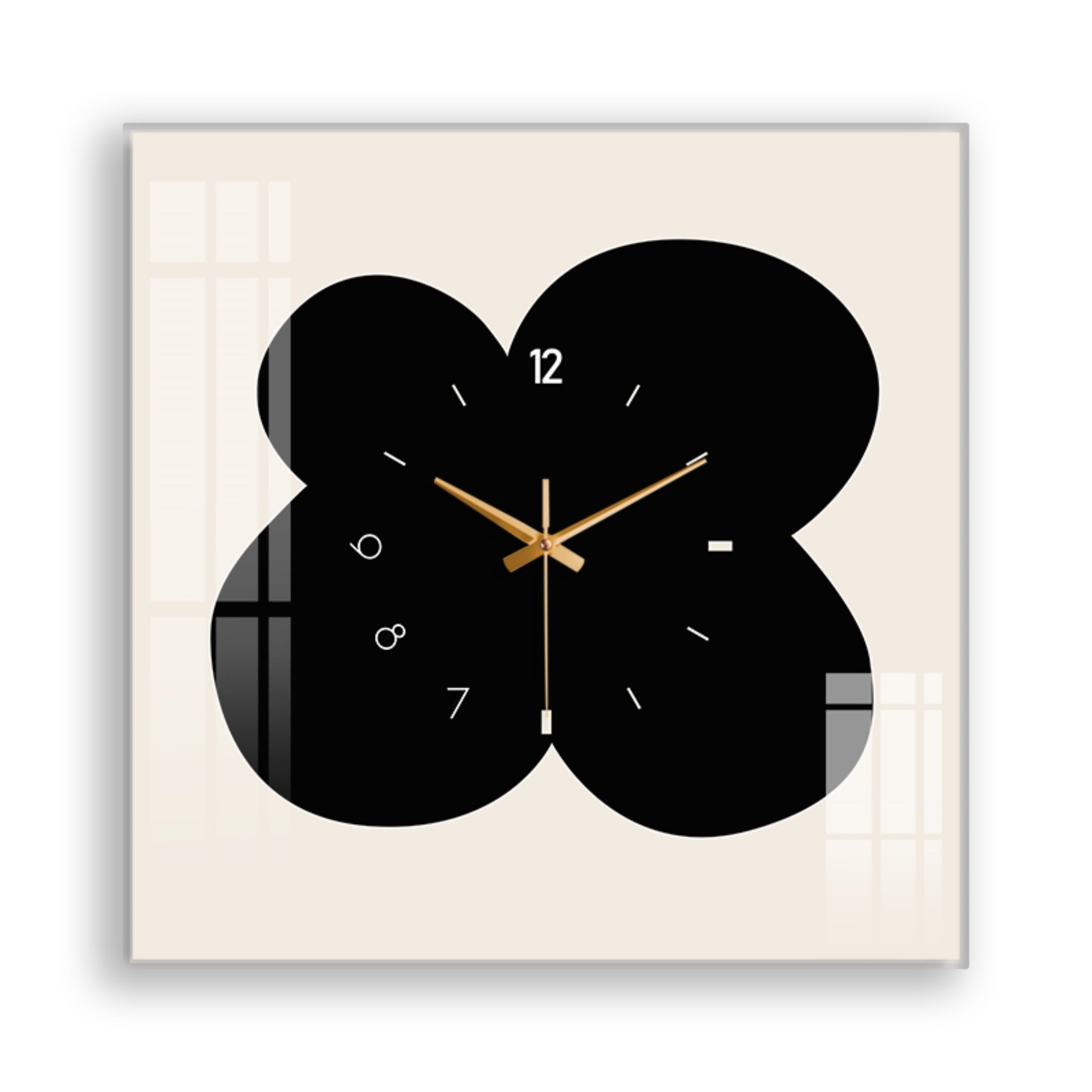 FloralTime Clock - Elegant Floral Wall Clock