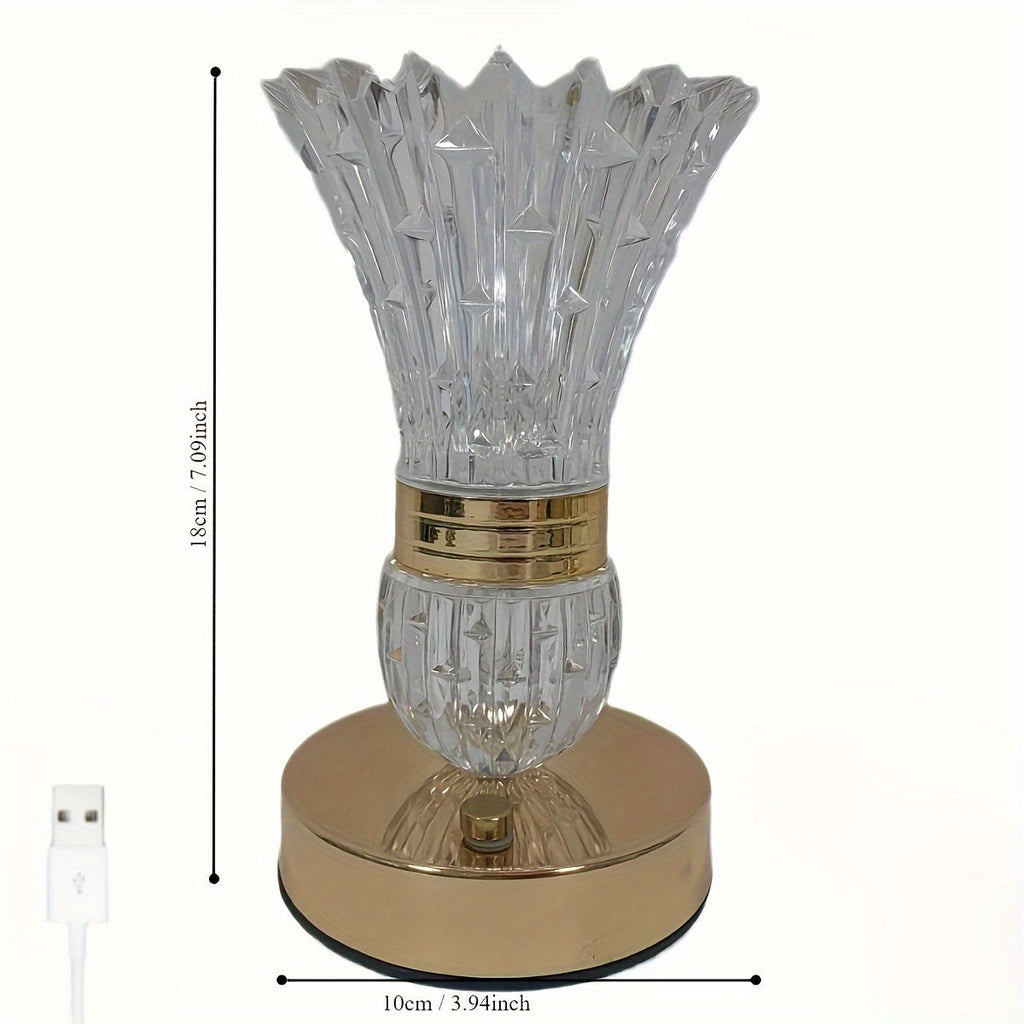 GlowSphere – Adjustable LED Touch Lamp with USB