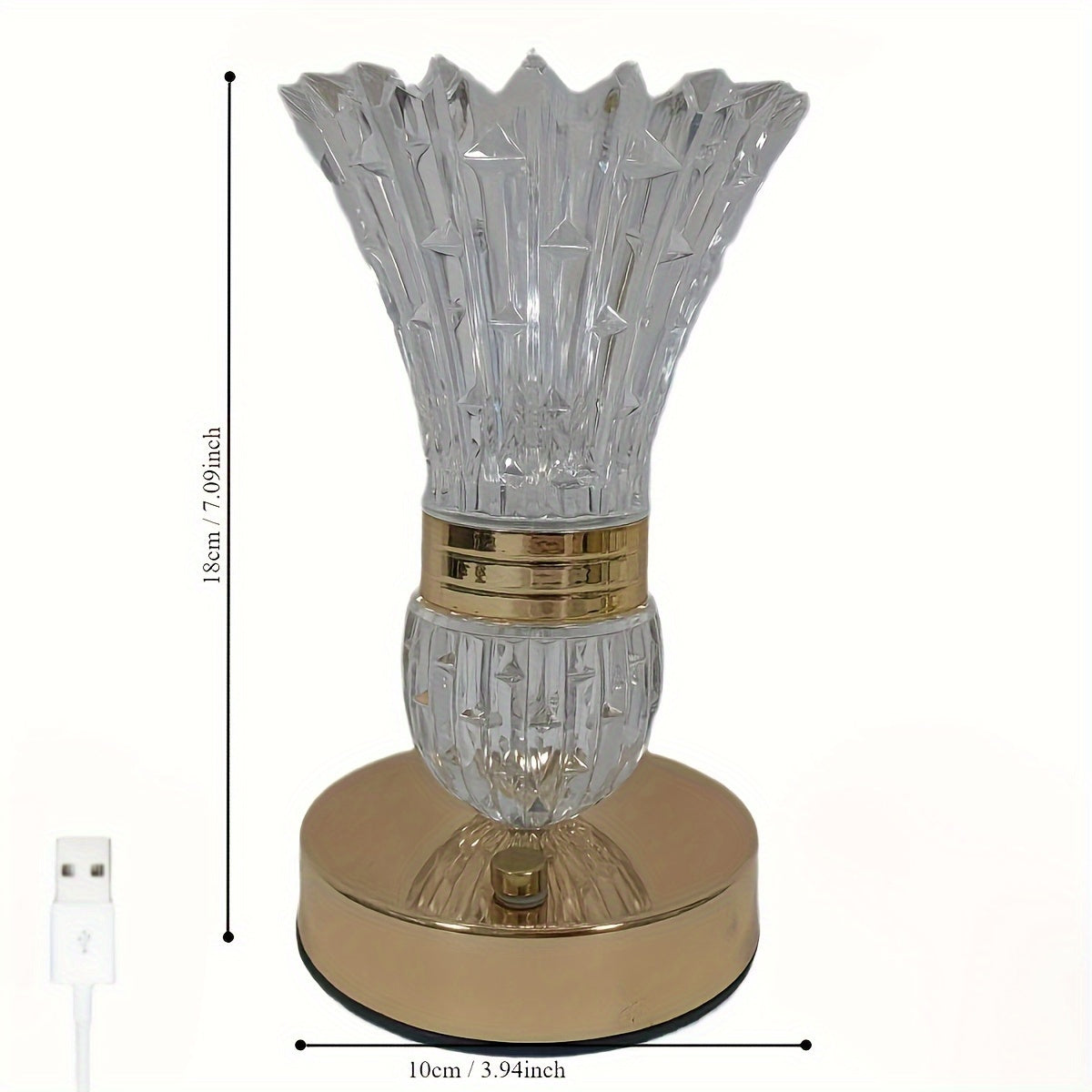 GlowSphere – Adjustable LED Touch Lamp with USB