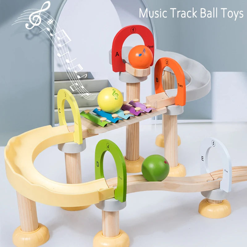 MusicBlocks Toy - Wooden Sensory Blocks for Growth