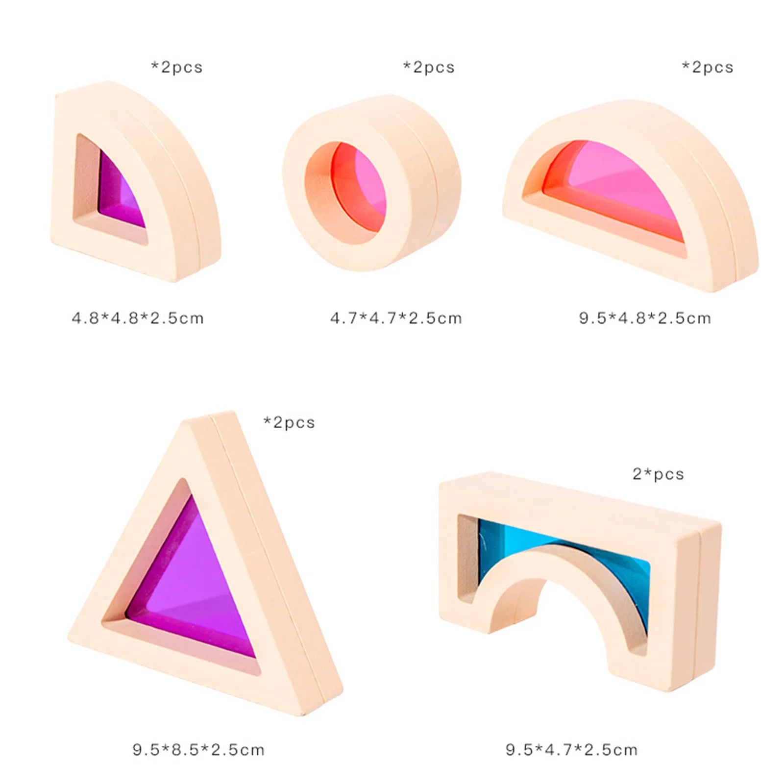 CreativeBlocks – Colorful Wooden Play Stones for Children