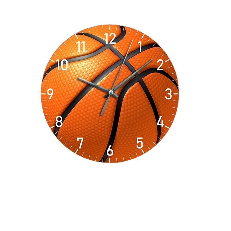 HoopsTime Clock - Designer Basketball Wall Clock