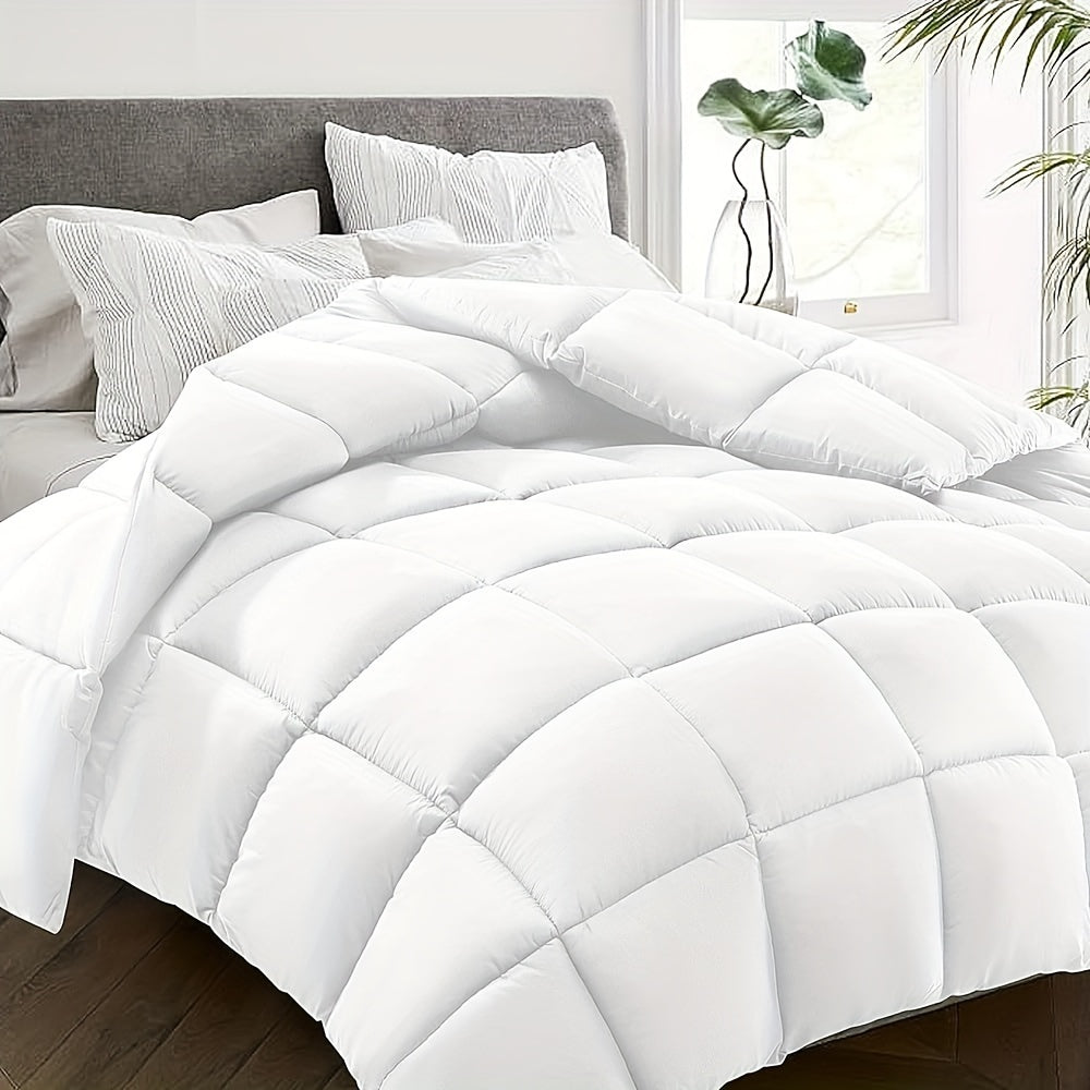 Luxury Seasonal Duvet with Reversible Design and Microfiber Filling