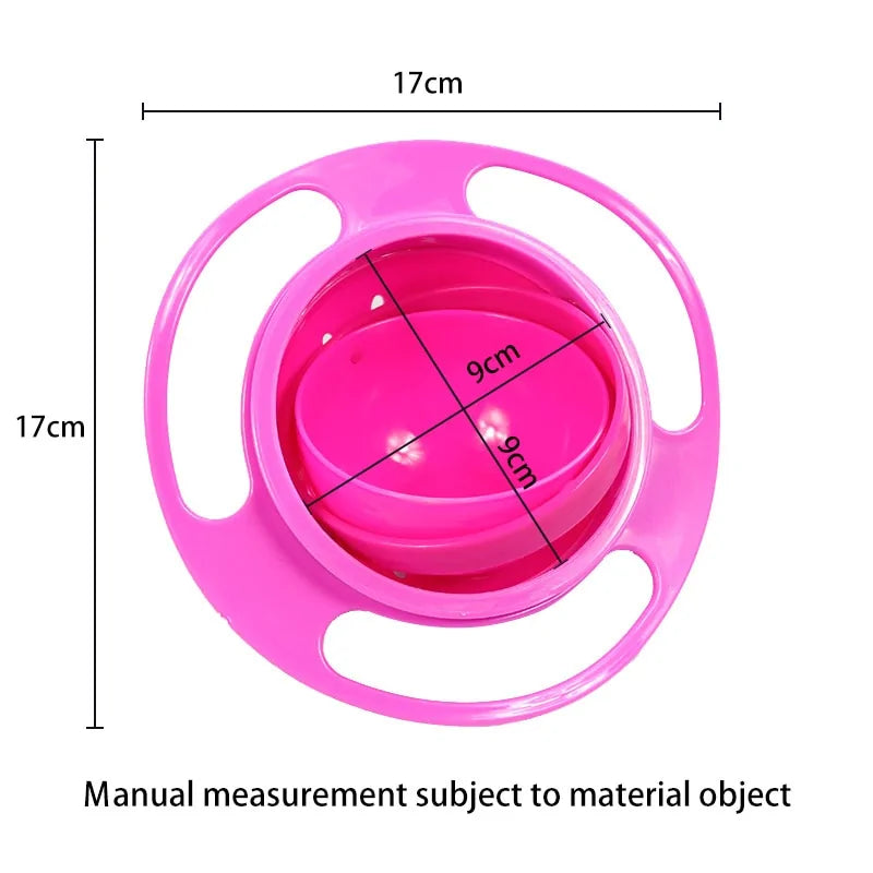 SpinMaster - Tiltable Spill-Proof Gyro Bowl for Snacks