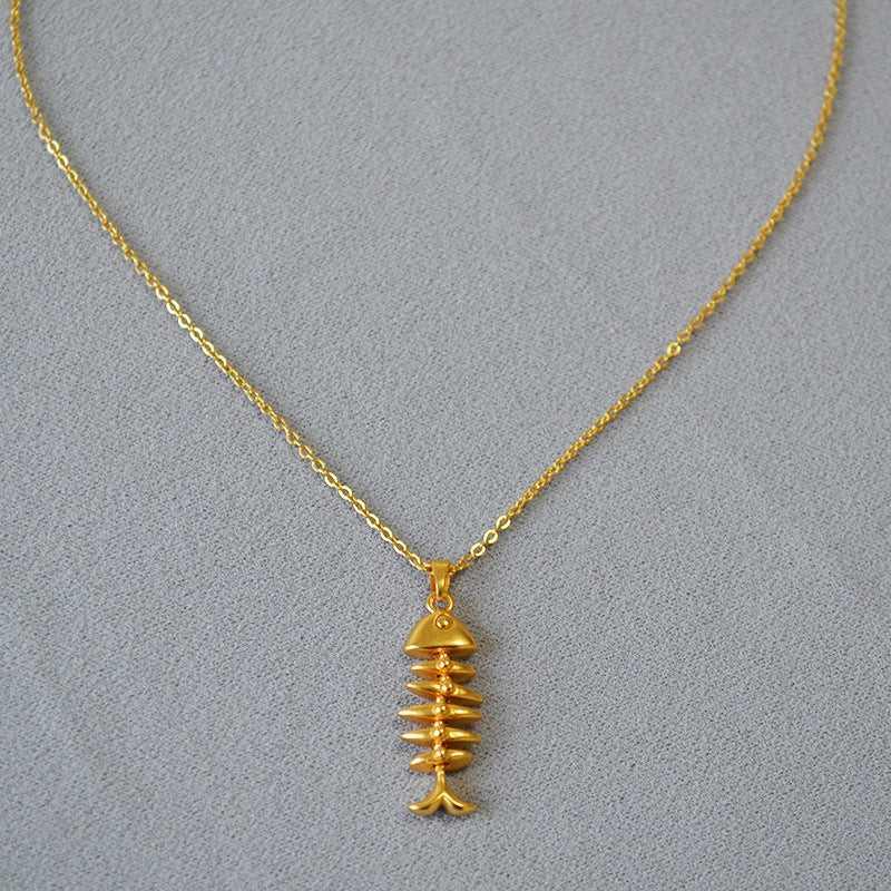 GoldenWeave Necklace - Elegant Herringbone Necklace
