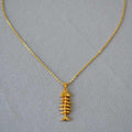 GoldenWeave Necklace - Elegant Herringbone Necklace
