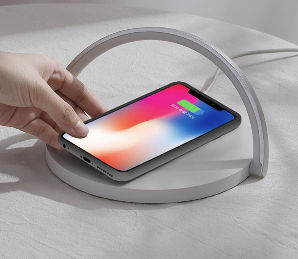 Bowlight Design™ - Stylish 3-in-1 Nightlight with Qi Charger