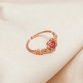 Scarlett Red Crystal Love Ring - A Radiant Symbol of Passion