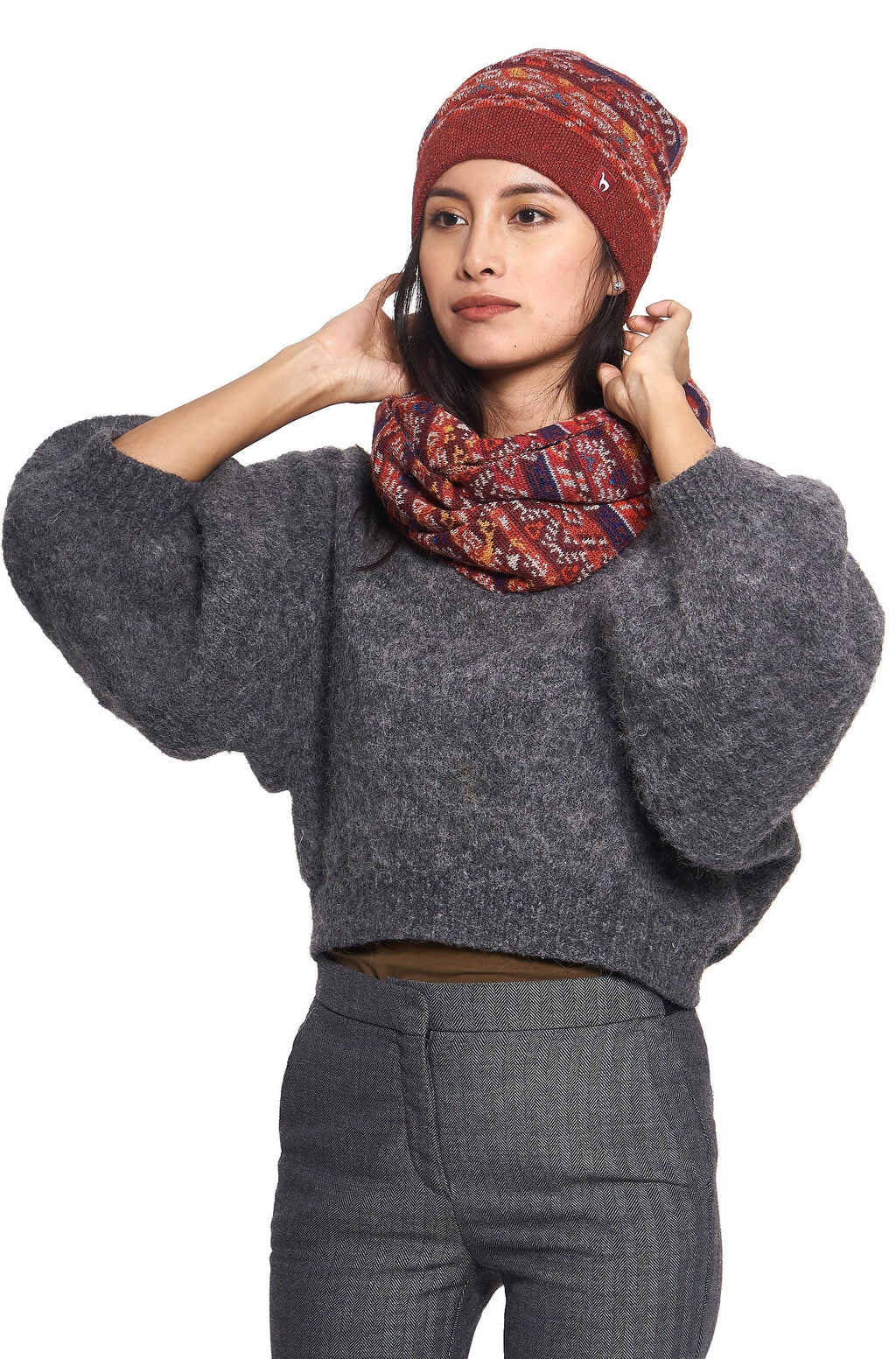 AlpacaFit Beanie - Luxury Jacquard Beanie made of 100%