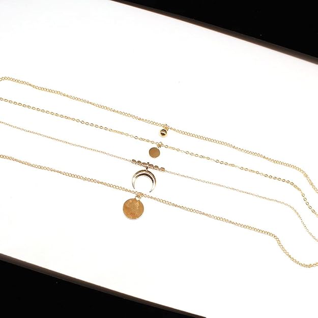 Selania - Elegant Half Moon Necklace