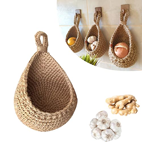 Stylish EcoWeave Hanging Basket - for Sustainable Storage of Fruits and Vegetables