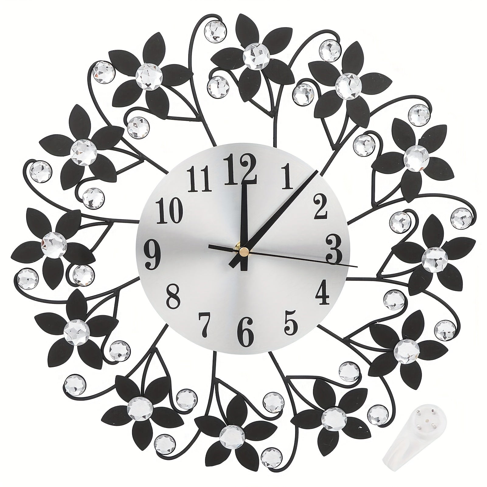 EleganceClock - Designer Wall Clock 14 Inch Black