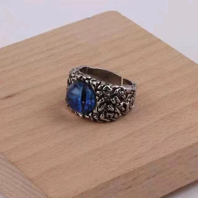 Demon Eye Snake Ring - Adjustable and Unique Design