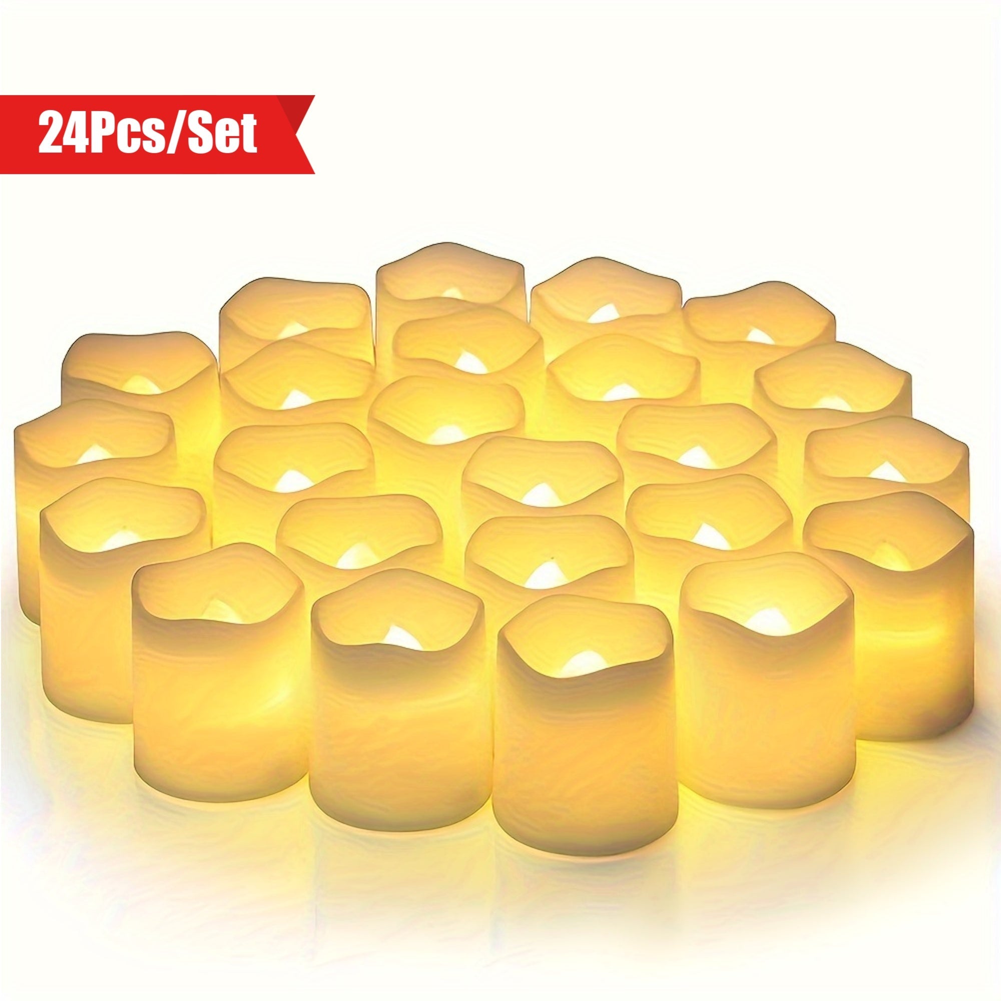 MagicGlow - Safe LED Tealights Set of 24