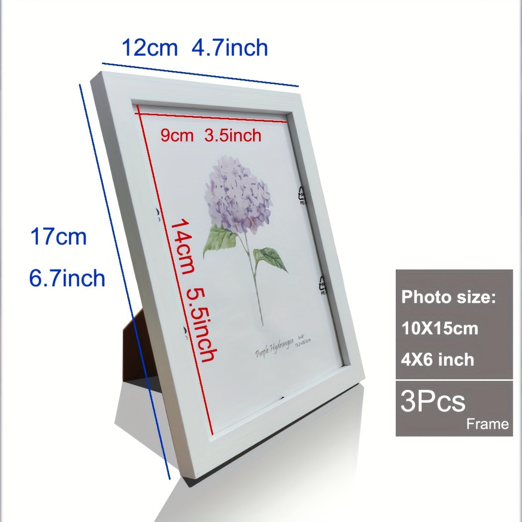 Timeless Memories - Set of 3 Wooden Photo Frames