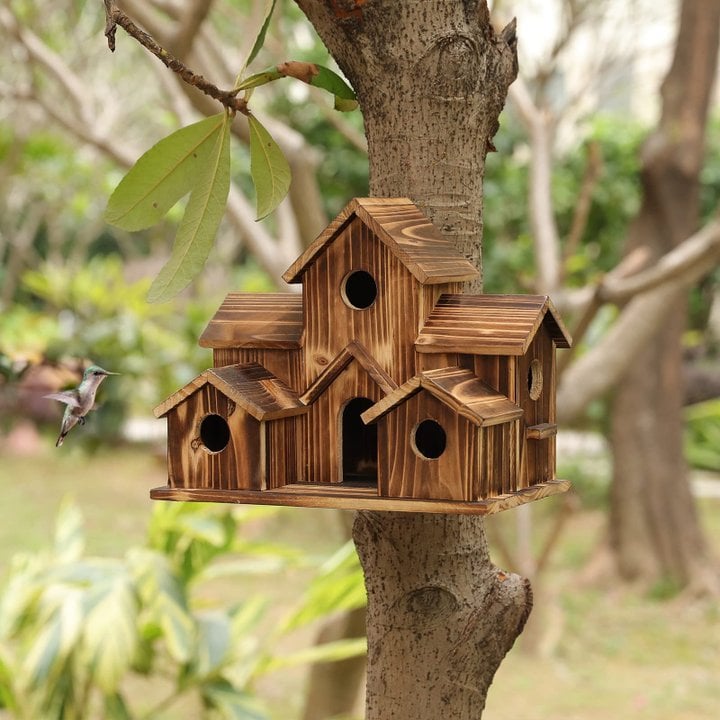 NatureNest – Stylish Handmade Wooden Birdhouse