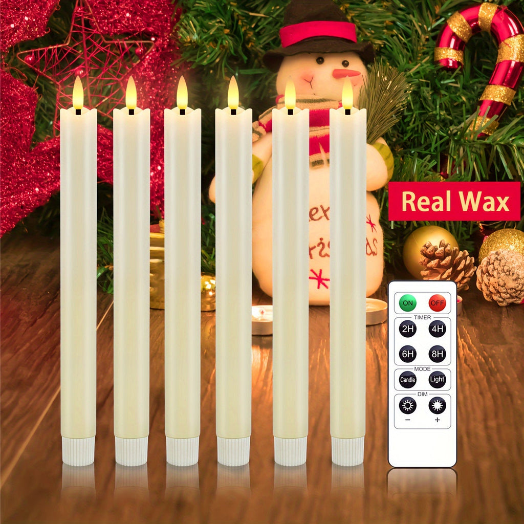 Eebuss Flameless Taper Candles – Realistic LED Effect