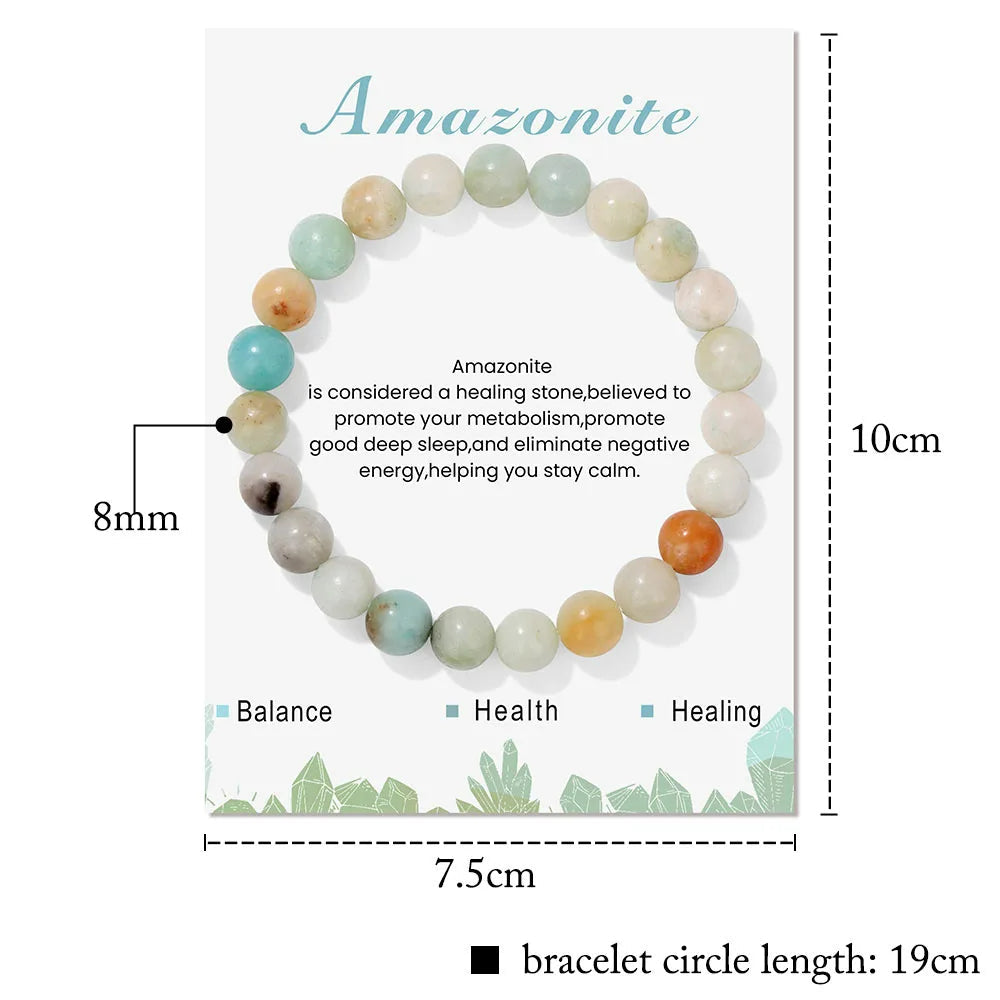 Aria: Natural Crystal Bracelet for Healing Energy