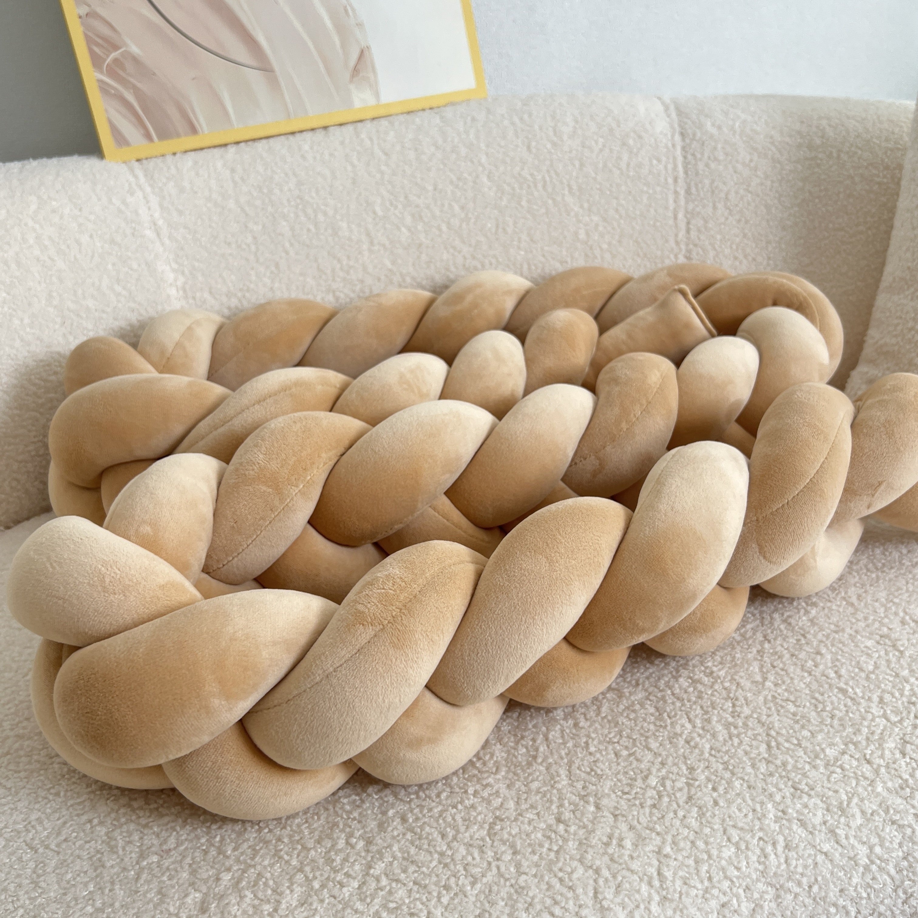 WaveCushion - Modern Washable Floor Cushion with Geometry