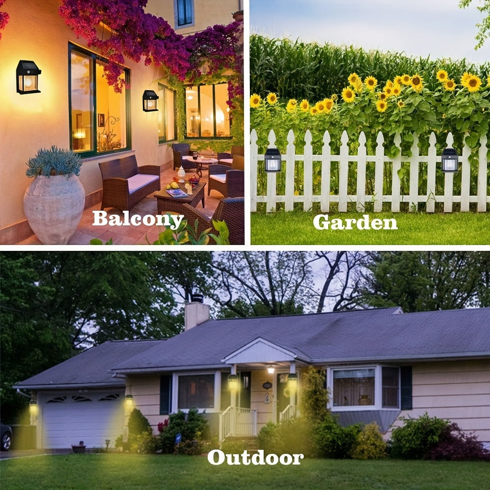 SolarGlow Wall Lamp - Solar-Powered Motion Sensor LED