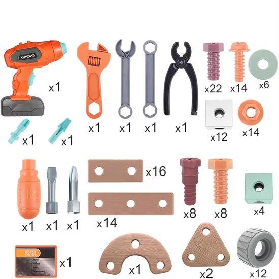 ConstructionFun - 100-piece Tool Set for Creative Kids