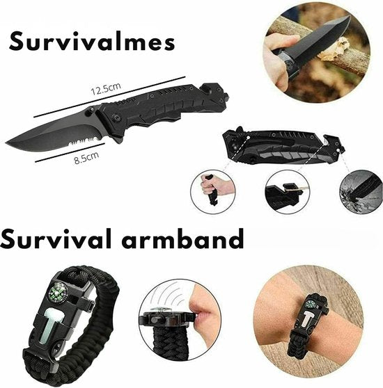 SurvivorX - Ultimate 15-in-1 Survival Emergency Kit