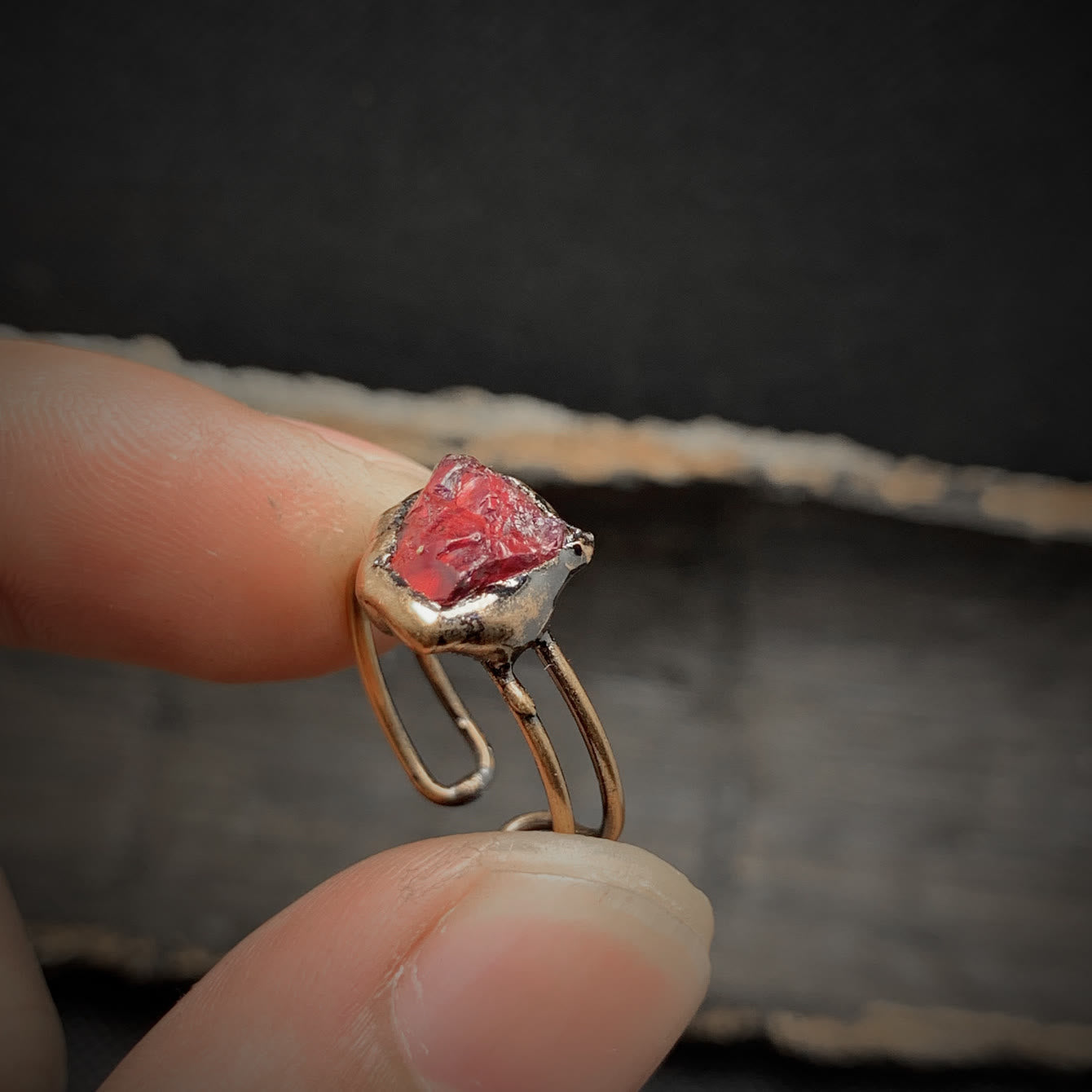 Elegant Natural Birthstones Ring - Selina