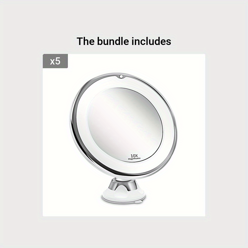 JESLED 10X – Swivel Makeup Mirror with Lighting