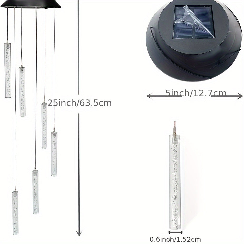 SolarChime - Colourful LED Wind Chime Outdoor