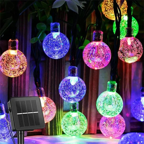 TwinkleGlow - Enchanting Outdoor Solar String Lights