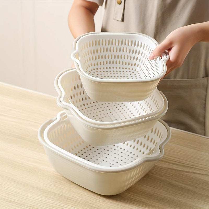Jamera - Luxury Double-Layer Drain Strainer Set of 3