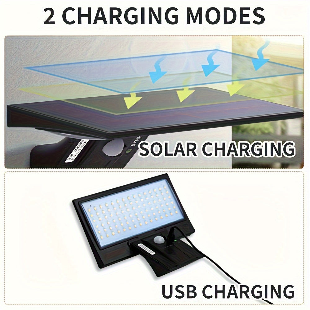 SolarGuard Light - Modern Outdoor Wall Lamp with Sensors