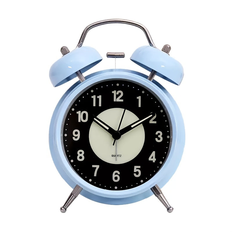 GlowClock – Modern Silent Light-Up Metal Alarm Clock