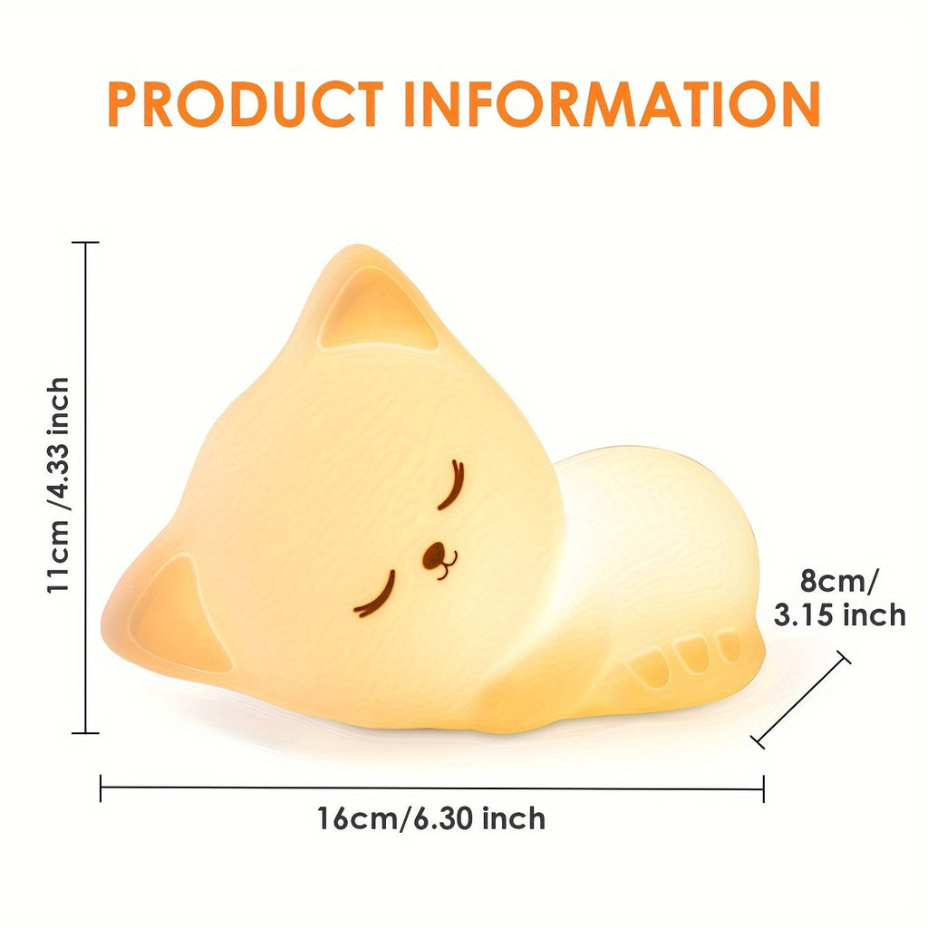 KittyGlow Lamp - Cute Wireless Cat Night Light