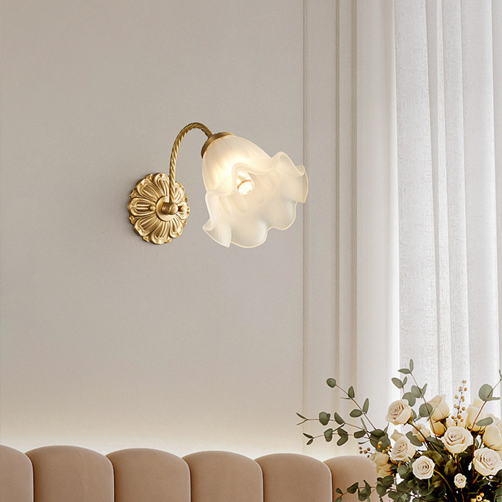 VintageGlow – Retro Glass Wall Lamp for Ambiance