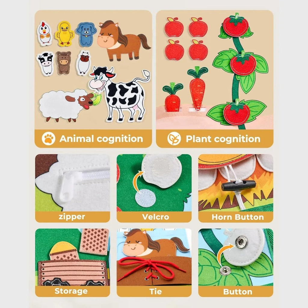 Creative Workbook with Farm Animals - For Toddlers and Preschoolers