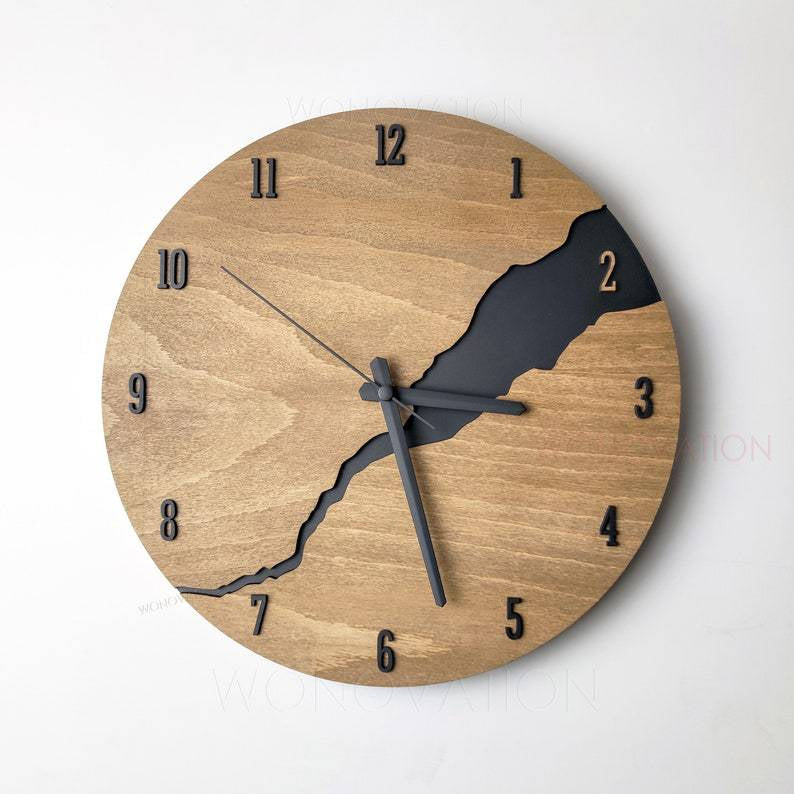 Surreal Wall Clock - Artistic Time Display in Black