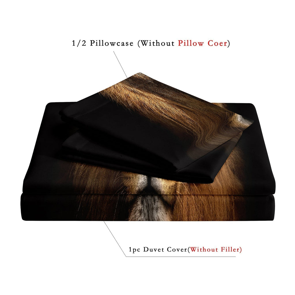 Safari Lion Print Duvet Cover – African Wildness for Your Bedroom