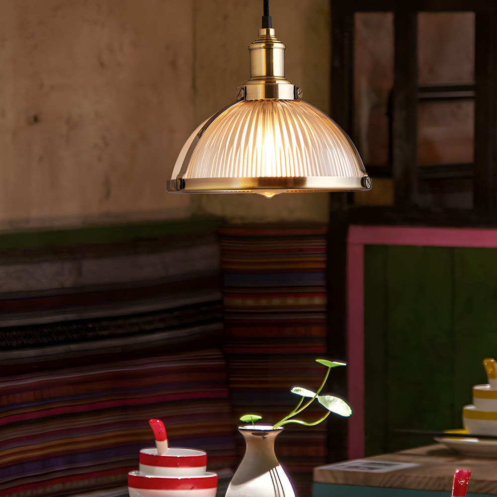GlimmerLux Chandelier - Retro Striped Luxury Chandelier