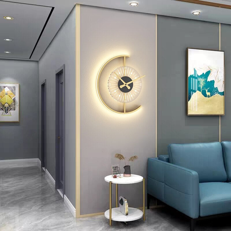 Stylish LED Wall Clock with Lighting – Modern Design and Ambiance