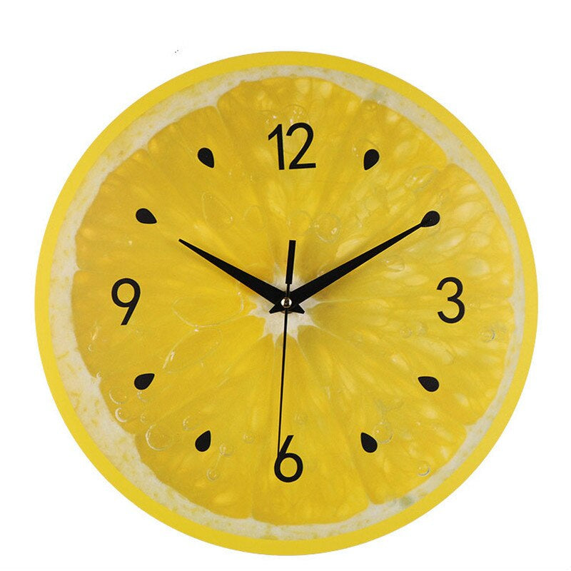 Lemon-Inspired Wall Clock for a Cheerful Kitchen
