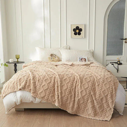 CozyLuxe - Luxury Lambswool Blanket for Bedroom