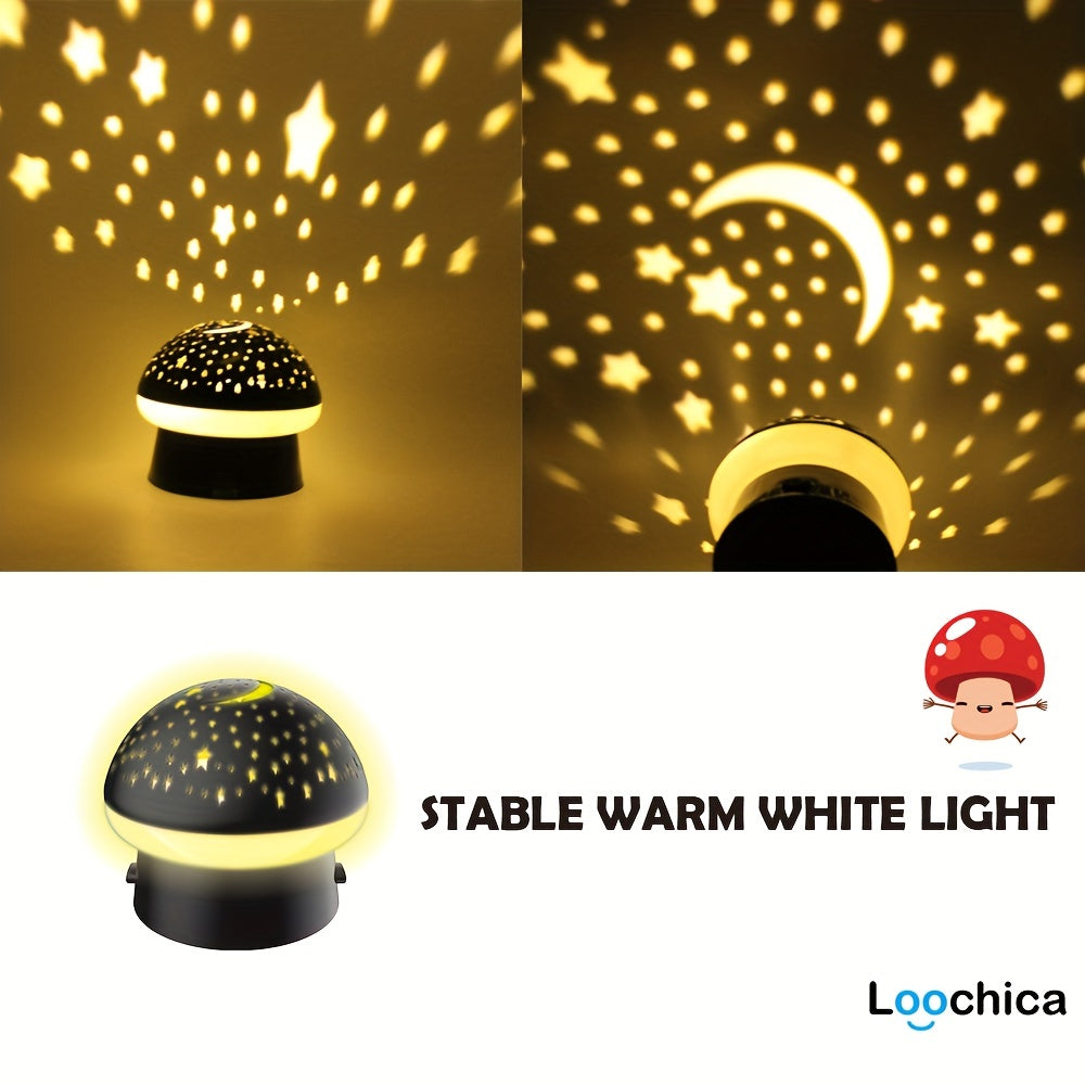 StarryGlow Lamp – Magic Mushroom Night Projector