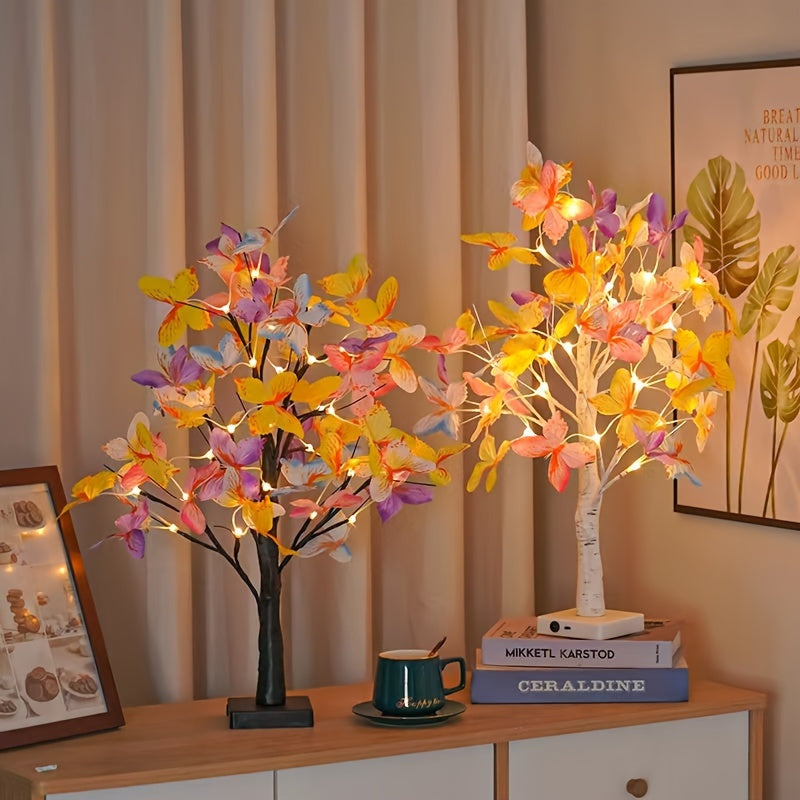 GlowBirch - Stylish LED Lamp with Birch Butterfly Motif