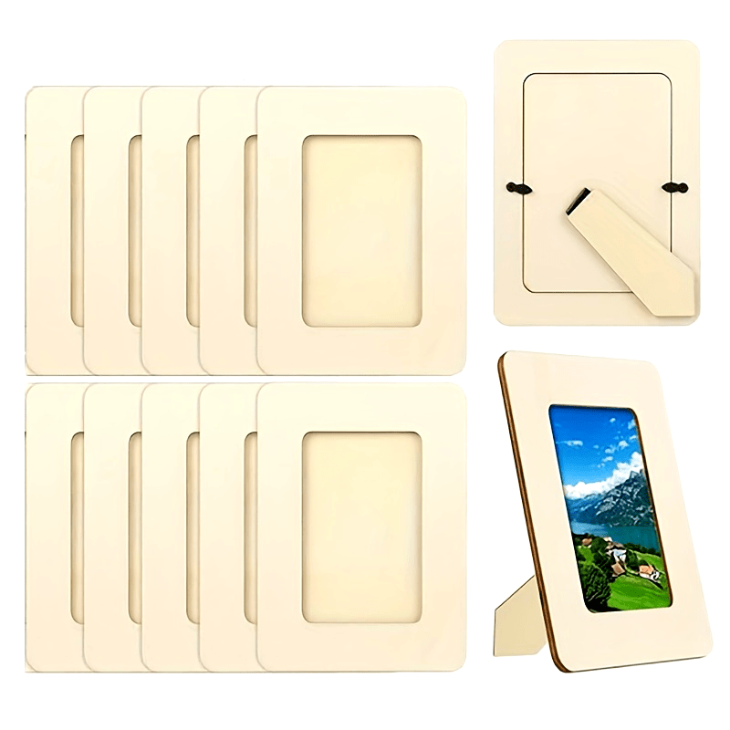MemoryWood - Modern Wooden Photo Frame Set
