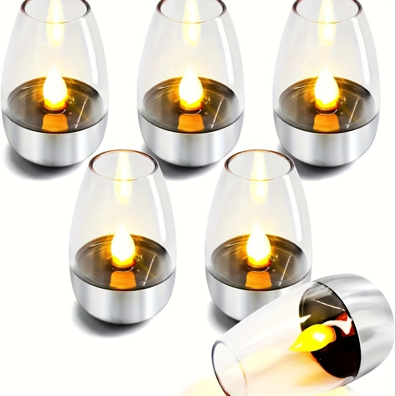 SolarCandle – Solar-Powered LED Tealight for Decor